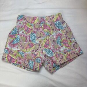 Buster Brown Vintage 80s Blue Floral Shorts Girl Size 4T